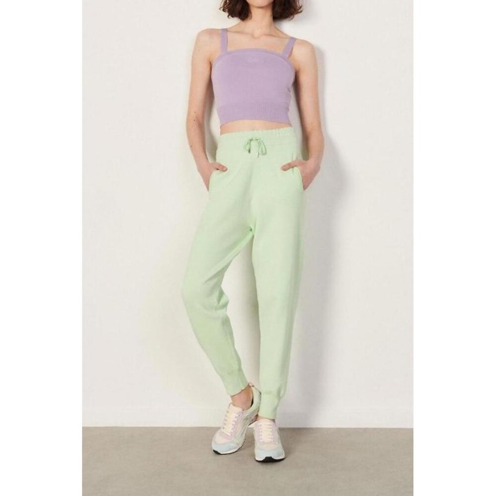 Sandro Embroidered French Terry Pants (38)